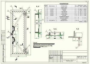 Самостоятельное изготовление железных дверей; чертежи, материалы и инструкция по монтажу